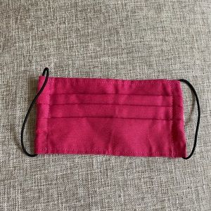 fuschia cloth face mask